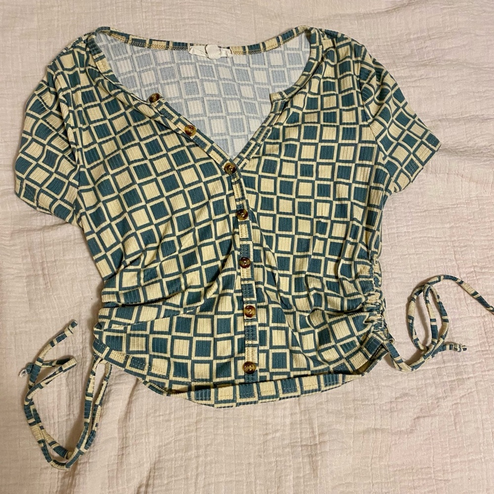 Checkered Crop Top